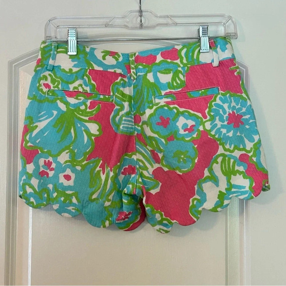 Lilly Pulitzer The Buttercup Shorts Women's 00 Multicolor Floral Tulip Hem. - Picture 2 of 8